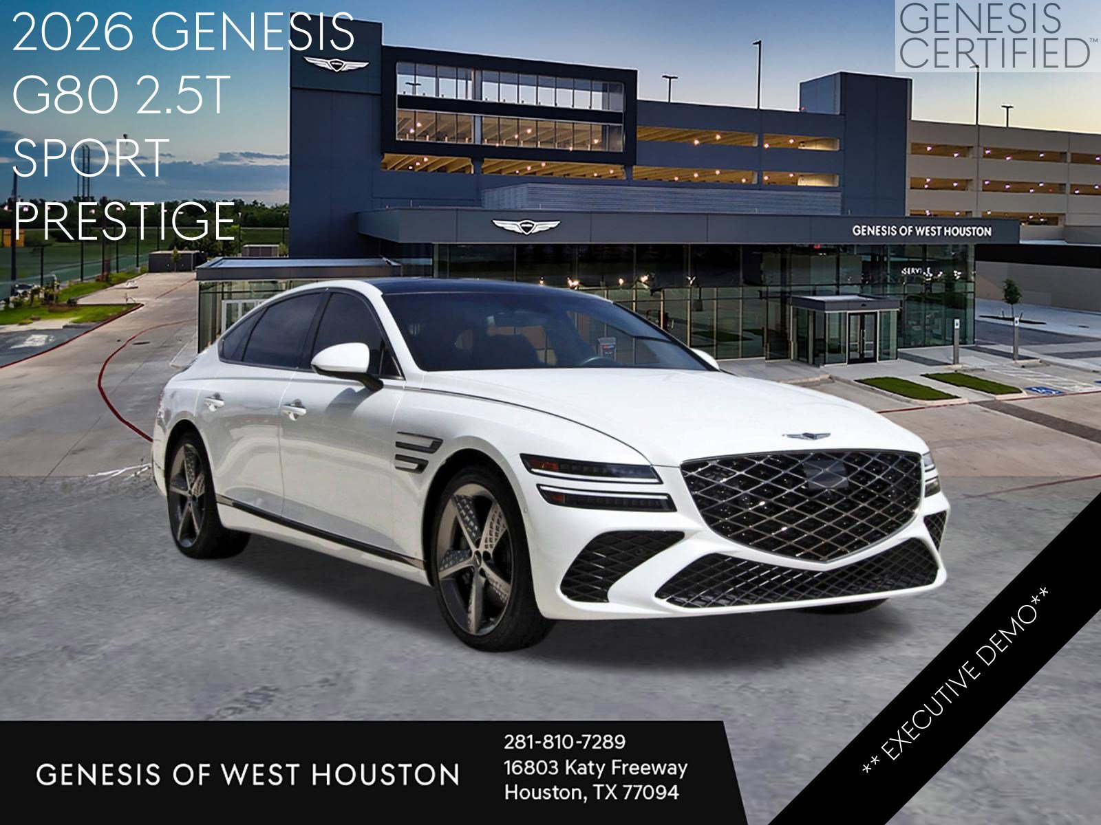Used 2026 Genesis G80 2.5T Sport Prestige AWD/4WD image 1