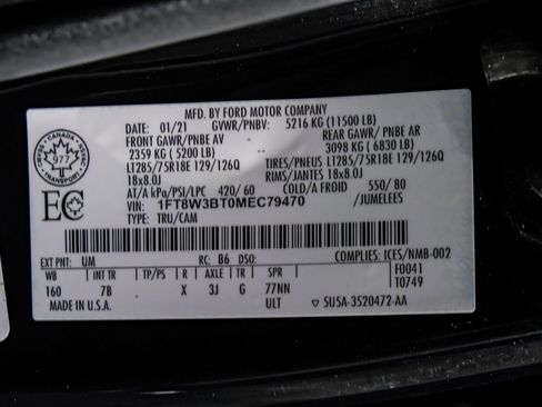 Used 2021 Ford F350 Platinum w/ Tremor Off-Road Package AWD/4WD image 65