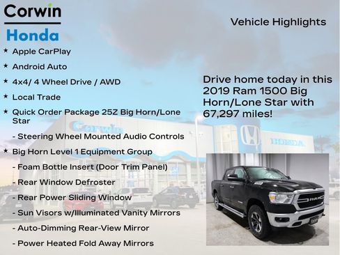 Used 2019 RAM 1500 Big Horn image 7