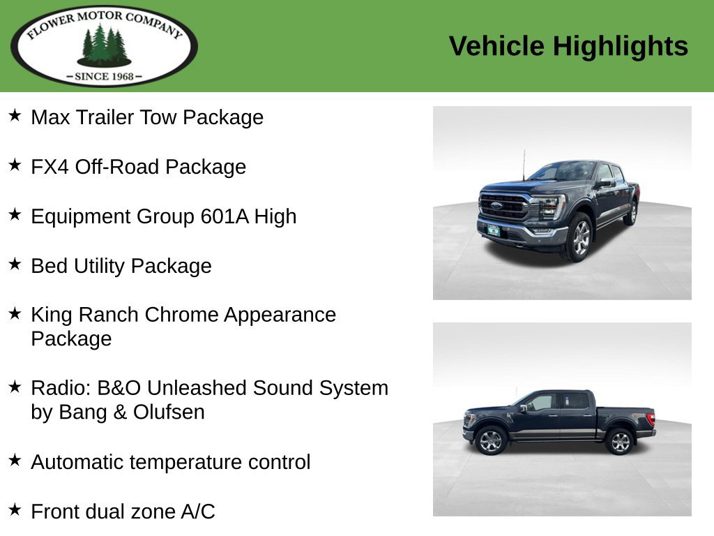 Used 2022 Ford F150 King Ranch w/ Equipment Group 601A High AWD/4WD image 5