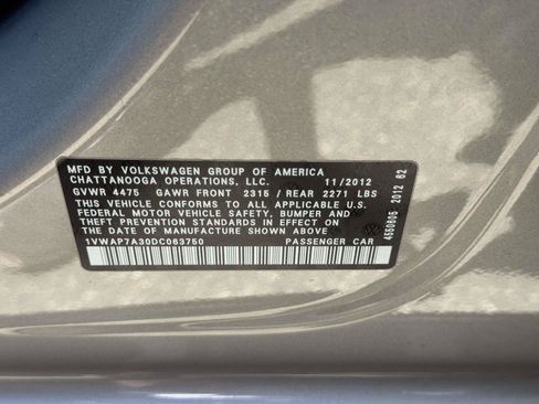 Used 2013 Volkswagen Passat 2.5 S FWD image 15