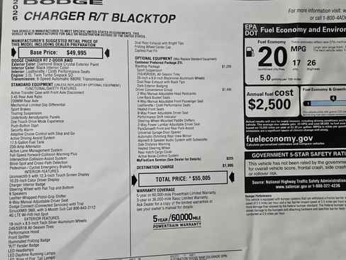 New 2026 Dodge Charger R/T w/ Driver Convenience Group AWD/4WD image 18