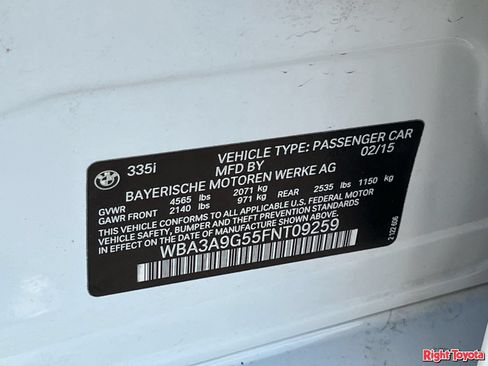 Used 2015 BMW 335i Sedan RWD image 34