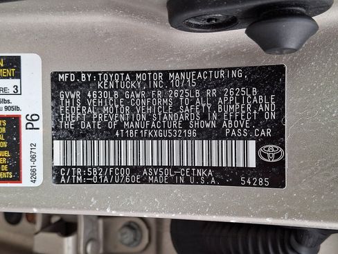 Used 2016 Toyota Camry LE FWD image 26