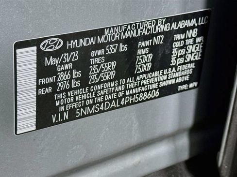 Used 2023 Hyundai Santa Fe Limited w/ Cargo Package AWD/4WD image 17