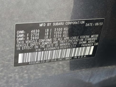 Certified 2024 Subaru Legacy Premium AWD/4WD image 36