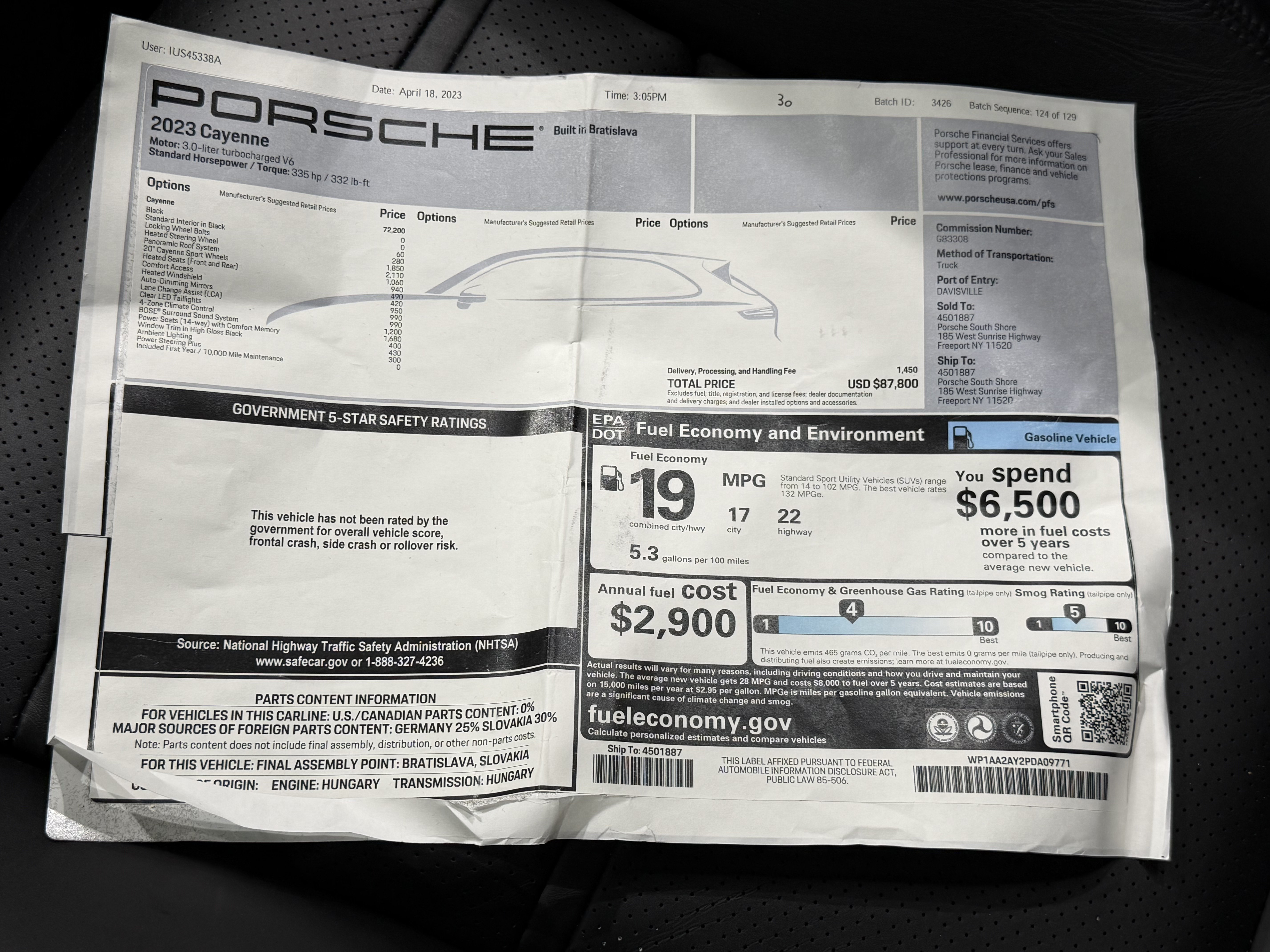 Certified 2023 Porsche Cayenne AWD/4WD image 58
