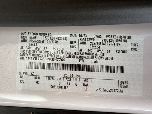 Used 2023 Ford Transit 150 Medium Roof w/ Load Area Protection Package RWD image 22