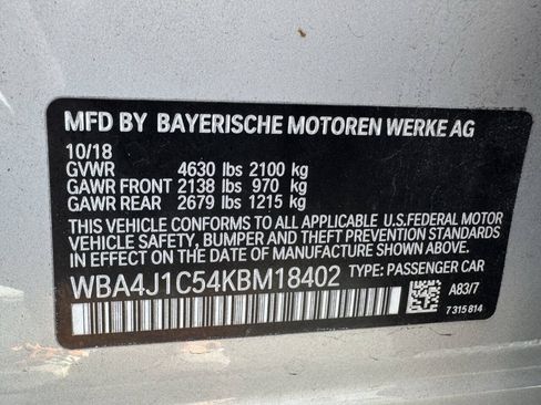 Used 2019 BMW 430i Gran Coupe w/ Convenience Package RWD image 25