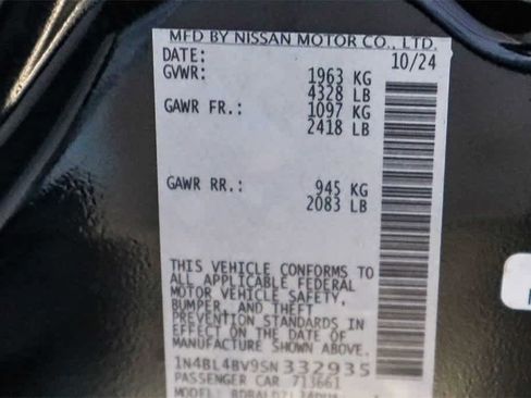 New 2025 Nissan Altima 2.5 S image 28