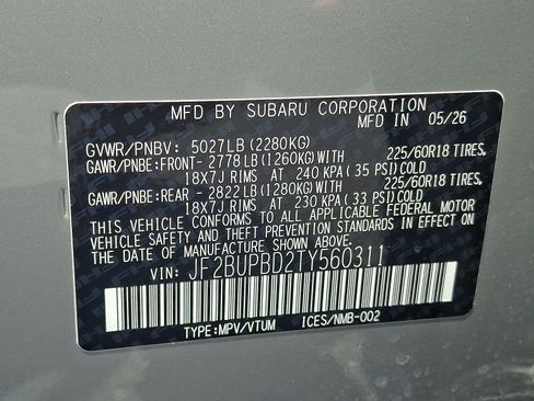 New 2026 Subaru Outback Premium AWD/4WD image 20