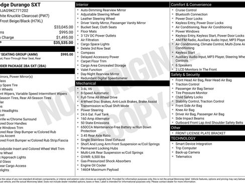 Used 2019 Dodge Durango SXT w/ 3rd Row Seating Group image 31