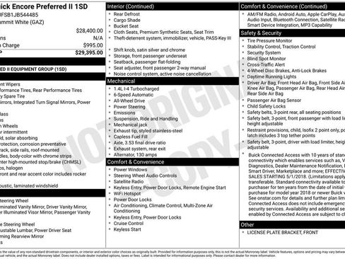 Used 2018 Buick Encore Preferred image 29