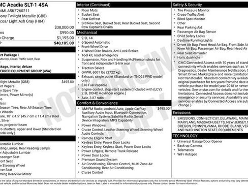 Used 2019 GMC Acadia SLT image 41