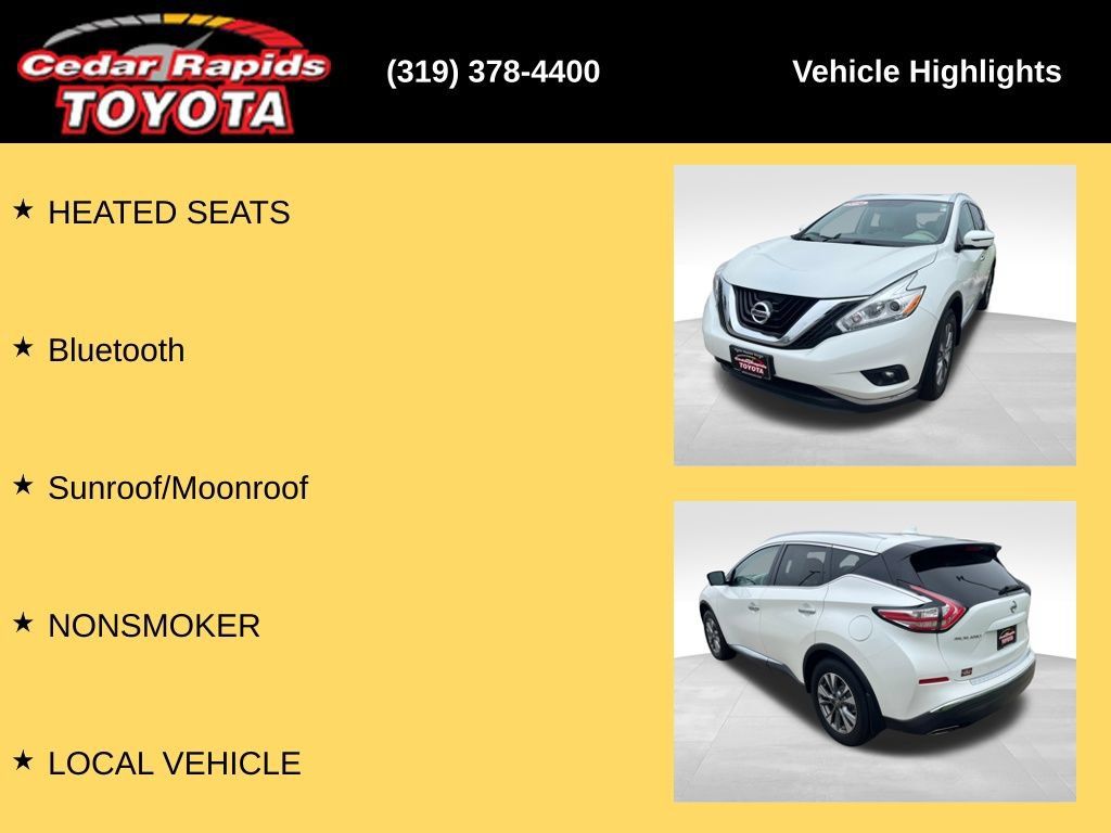 Used 2016 Nissan Murano SL w/ SL Technology Package AWD/4WD image 15