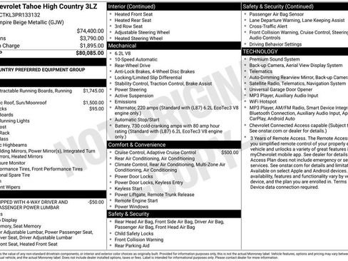 Used 2023 Chevrolet Tahoe High Country RWD image 4