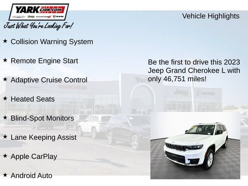Used 2023 Jeep Grand Cherokee L Laredo w/ Luxury Tech Group I AWD/4WD image 12