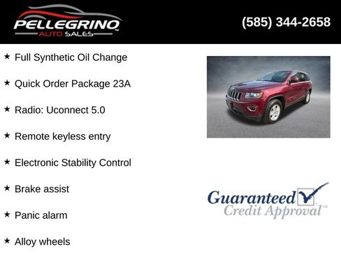 Used 2016 Jeep Grand Cherokee Laredo AWD/4WD image 2