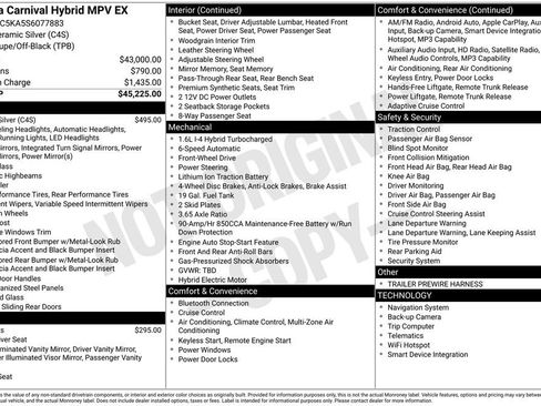 Used 2025 Kia Carnival EX FWD image 24