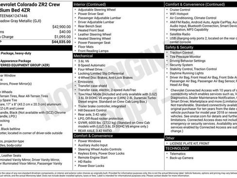 Used 2019 Chevrolet Colorado ZR2 AWD/4WD image 3