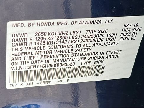 Used 2019 Honda Pilot Elite image 30