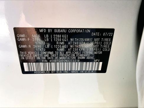 Used 2022 Subaru Outback Wilderness AWD/4WD image 33