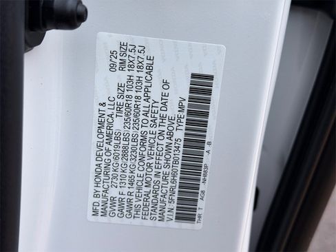 New 2026 Honda Odyssey EX-L image 37