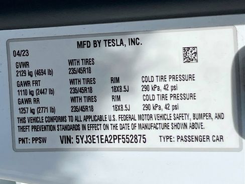 Used 2023 Tesla Model 3 Standard Range RWD image 36