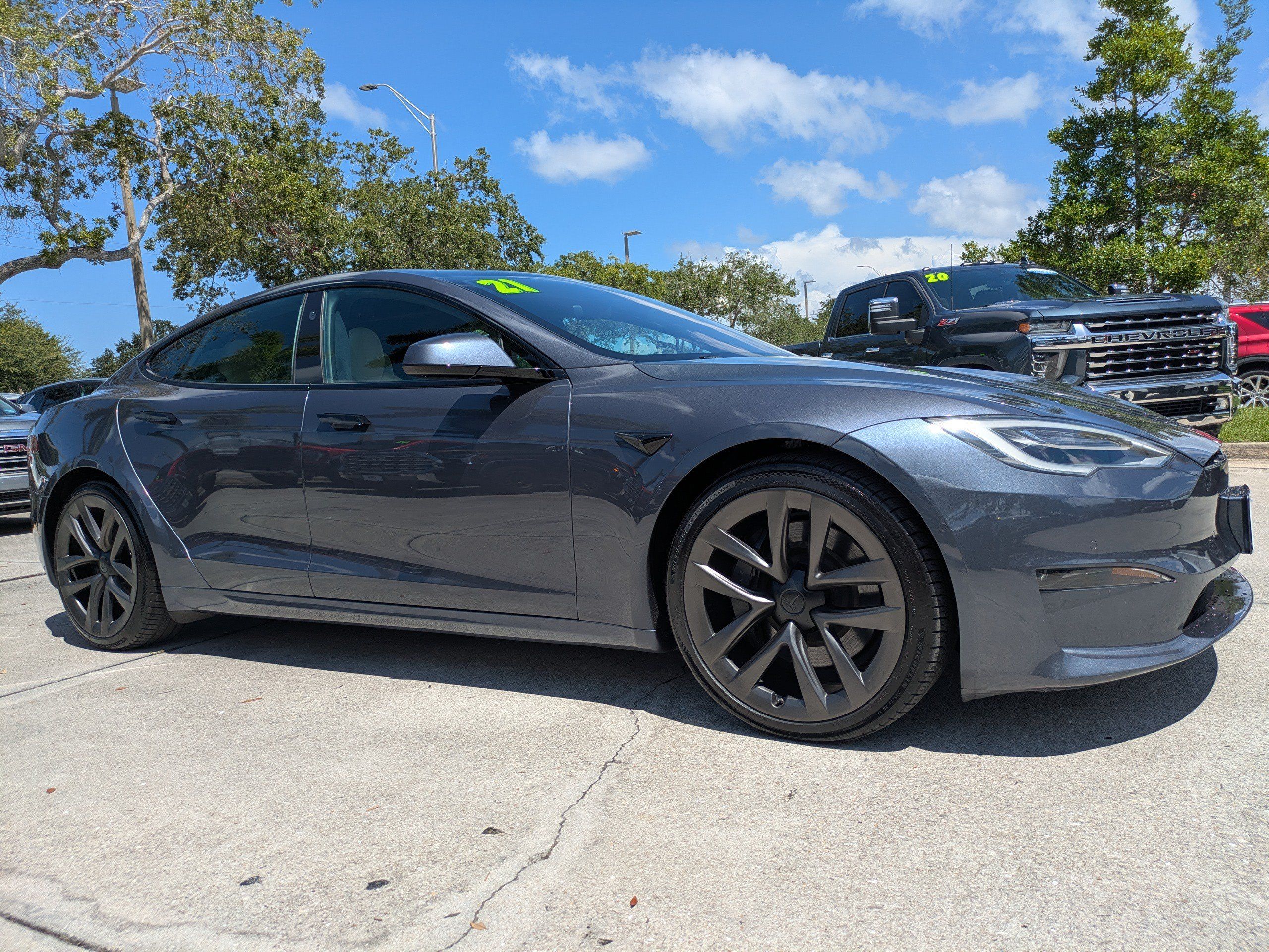 Used 2021 Tesla Model S Plaid AWD/4WD image 2