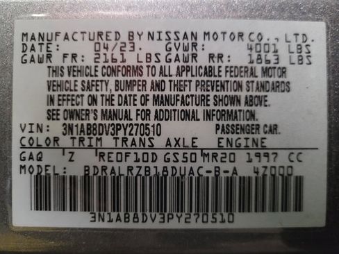 Used 2023 Nissan Sentra SR w/ Midnight Edition Package FWD image 33