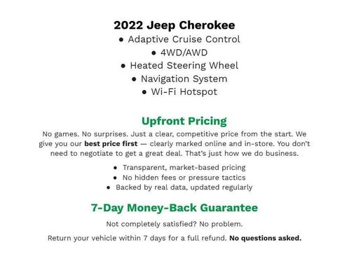 Used 2022 Jeep Cherokee Limited w/ Elite Package AWD/4WD image 32