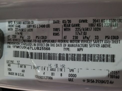 Used 2020 Ford Escape SE AWD/4WD image 33