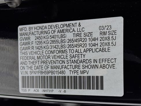 Certified 2023 Honda Passport EX-L image 31