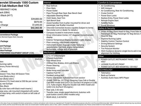 Used 2021 Chevrolet Silverado 1500 Custom image 9