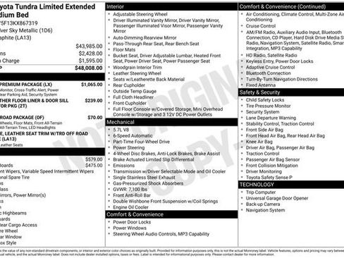 Used 2019 Toyota Tundra Limited w/ Limited Premium Package image 37