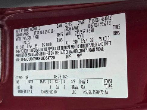 Used 2015 Ford Escape SE AWD/4WD image 34