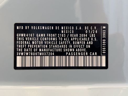 New 2026 Volkswagen Jetta SE image 19