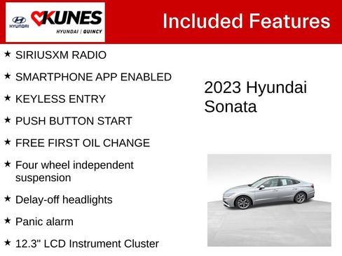 Used 2023 Hyundai Sonata SEL w/ Convenience Package FWD image 3