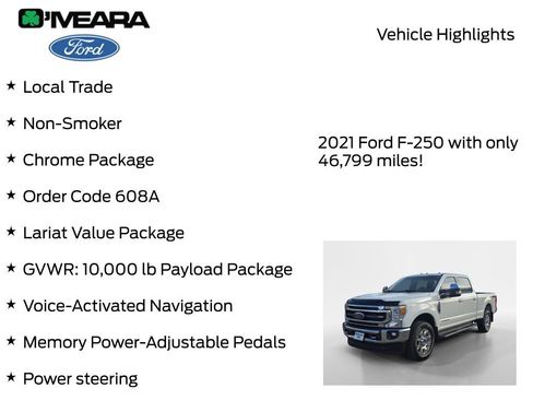 Used 2021 Ford F250 Lariat w/ Chrome Package image 8