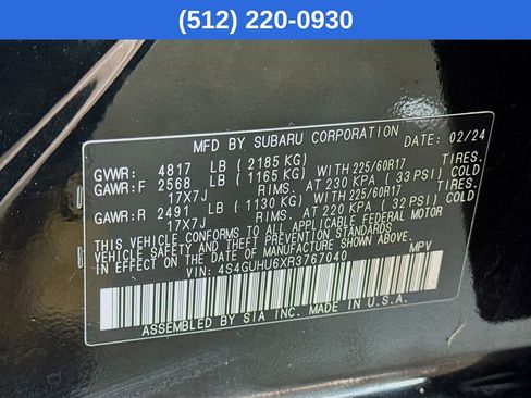 Certified 2024 Subaru Crosstrek 2.5i Wilderness image 41