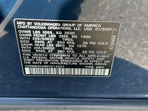 Used 2023 Volkswagen Atlas Cross Sport SE w/ Black Wheel Package FWD image 17