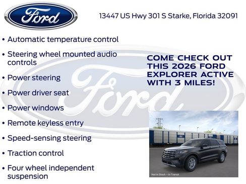 New 2026 Ford Explorer Active RWD image 25