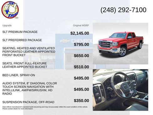 Used 2017 GMC Sierra 1500 SLT w/ SLT Premium Package AWD/4WD image 5