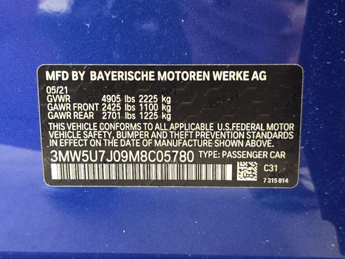 Used 2021 BMW M340i w/ Premium Package RWD image 33