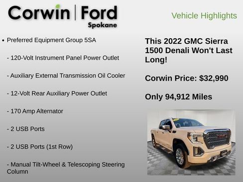 Used 2022 GMC Sierra 1500 Denali w/ Driver Alert Package II image 24