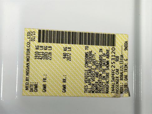 Used 2015 Nissan Altima 2.5 S w/ Power Driver Seat Package image 12