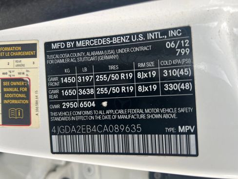 Used 2012 Mercedes-Benz ML 350 BlueTEC 4MATIC image 13