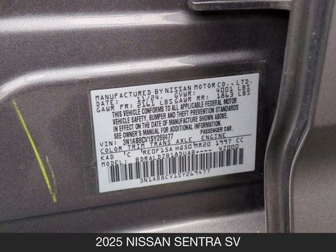 Used 2025 Nissan Sentra SV w/ SV Premium Package FWD image 26