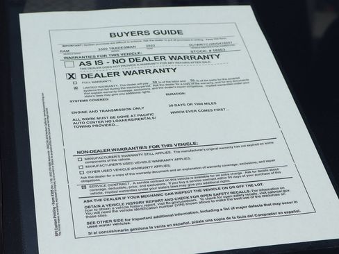 Used 2022 RAM 3500 Tradesman w/ Chrome Appearance Group image 63