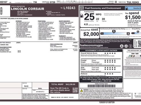 New 2026 Lincoln Corsair Premiere image 5